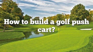 How to build a golf push cart?