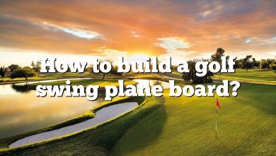 How to build a golf swing plane board?