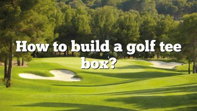 How to build a golf tee box?