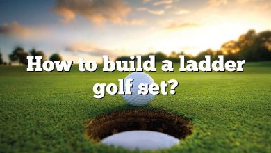 How to build a ladder golf set?