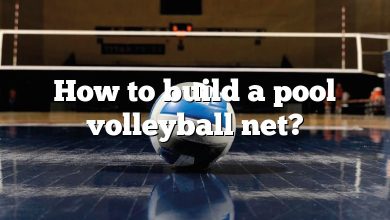 How to build a pool volleyball net?