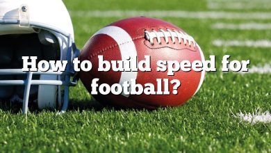 How to build speed for football?