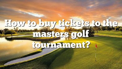 How to buy tickets to the masters golf tournament?