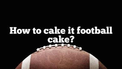 How to cake it football cake?