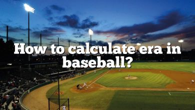 How to calculate era in baseball?
