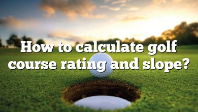 How to calculate golf course rating and slope?