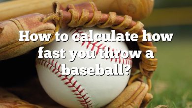 How to calculate how fast you throw a baseball?