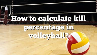 How to calculate kill percentage in volleyball?