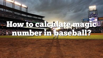 How to calculate magic number in baseball?