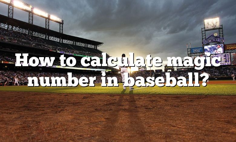 How to calculate magic number in baseball?