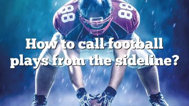 How to call football plays from the sideline?