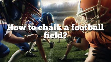 How to chalk a football field?