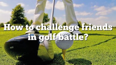 How to challenge friends in golf battle?