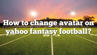 How to change avatar on yahoo fantasy football?