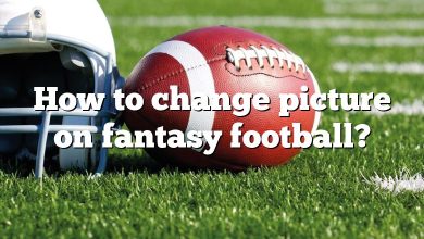 How to change picture on fantasy football?