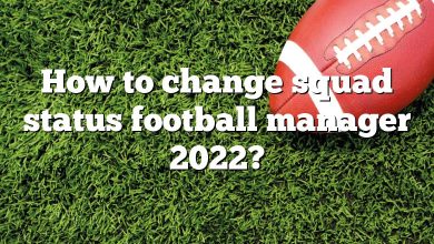 How to change squad status football manager 2022?