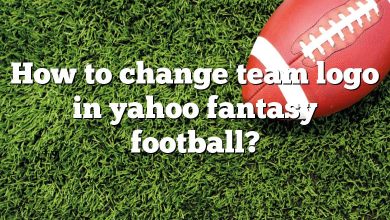 How to change team logo in yahoo fantasy football?