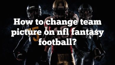 How to change team picture on nfl fantasy football?