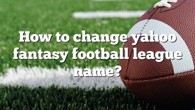 How to change yahoo fantasy football league name?