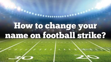 How to change your name on football strike?