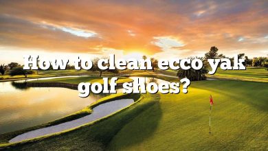 How to clean ecco yak golf shoes?