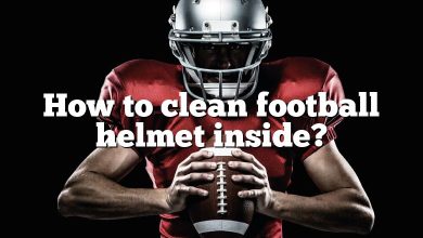 How to clean football helmet inside?