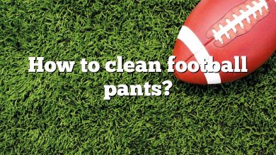 How to clean football pants?