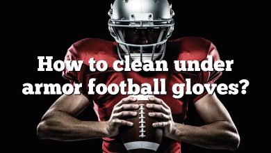 How to clean under armor football gloves?