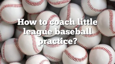 How to coach little league baseball practice?