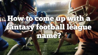 How to come up with a fantasy football league name?