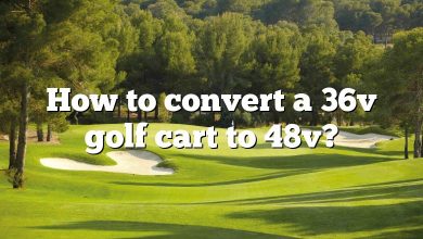 How to convert a 36v golf cart to 48v?