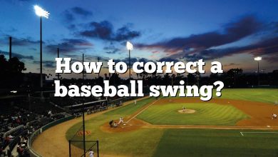 How to correct a baseball swing?