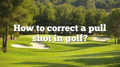 How to correct a pull shot in golf?