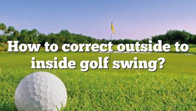 How to correct outside to inside golf swing?