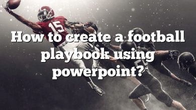 How to create a football playbook using powerpoint?