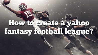 How to create a yahoo fantasy football league?