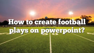 How to create football plays on powerpoint?