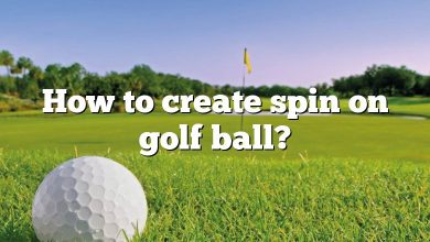 How to create spin on golf ball?