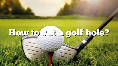 How to cut a golf hole?