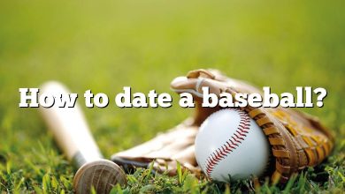 How to date a baseball?