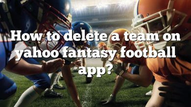 How to delete a team on yahoo fantasy football app?