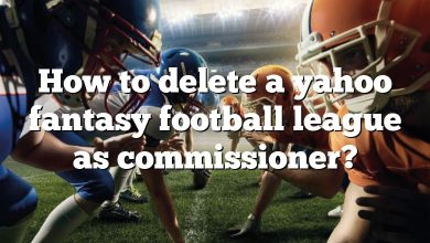 How to delete a yahoo fantasy football league as commissioner?