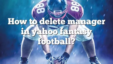 How to delete manager in yahoo fantasy football?