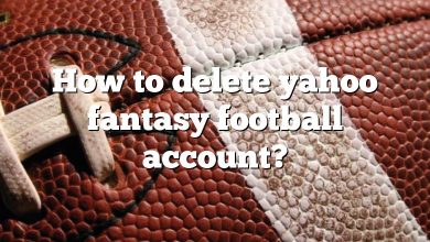 How to delete yahoo fantasy football account?