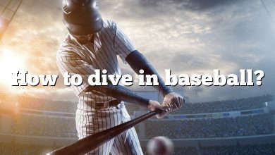 How to dive in baseball?