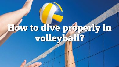 How to dive properly in volleyball?
