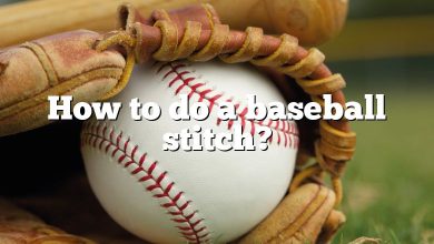 How to do a baseball stitch?