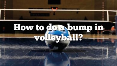 How to do a bump in volleyball?
