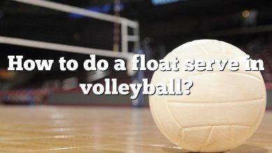 How to do a float serve in volleyball?