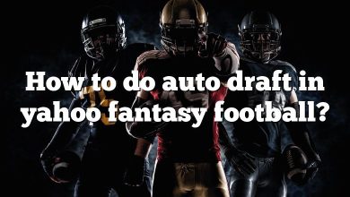 How to do auto draft in yahoo fantasy football?